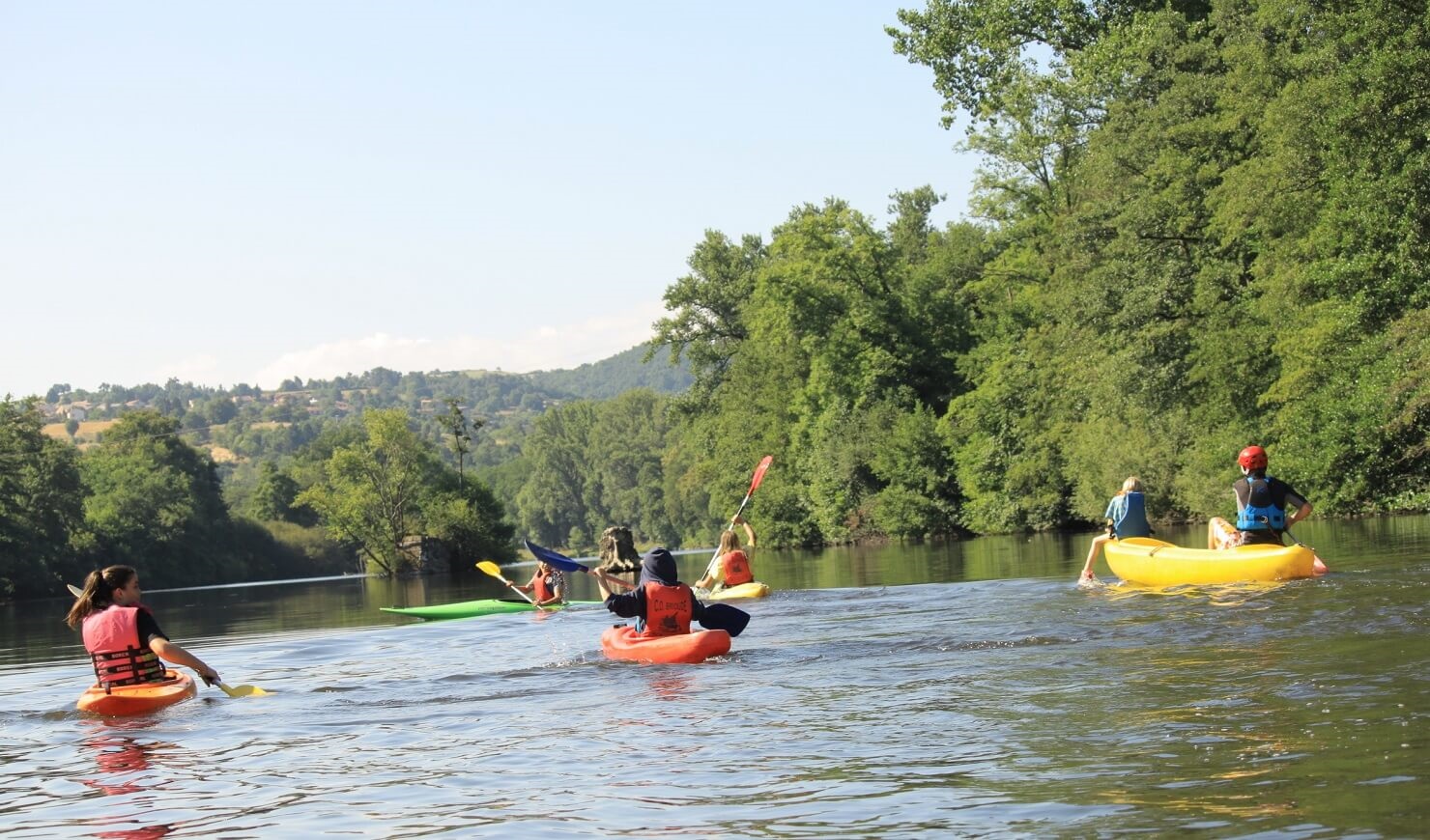 Descente en canoé sur la rivière Allier