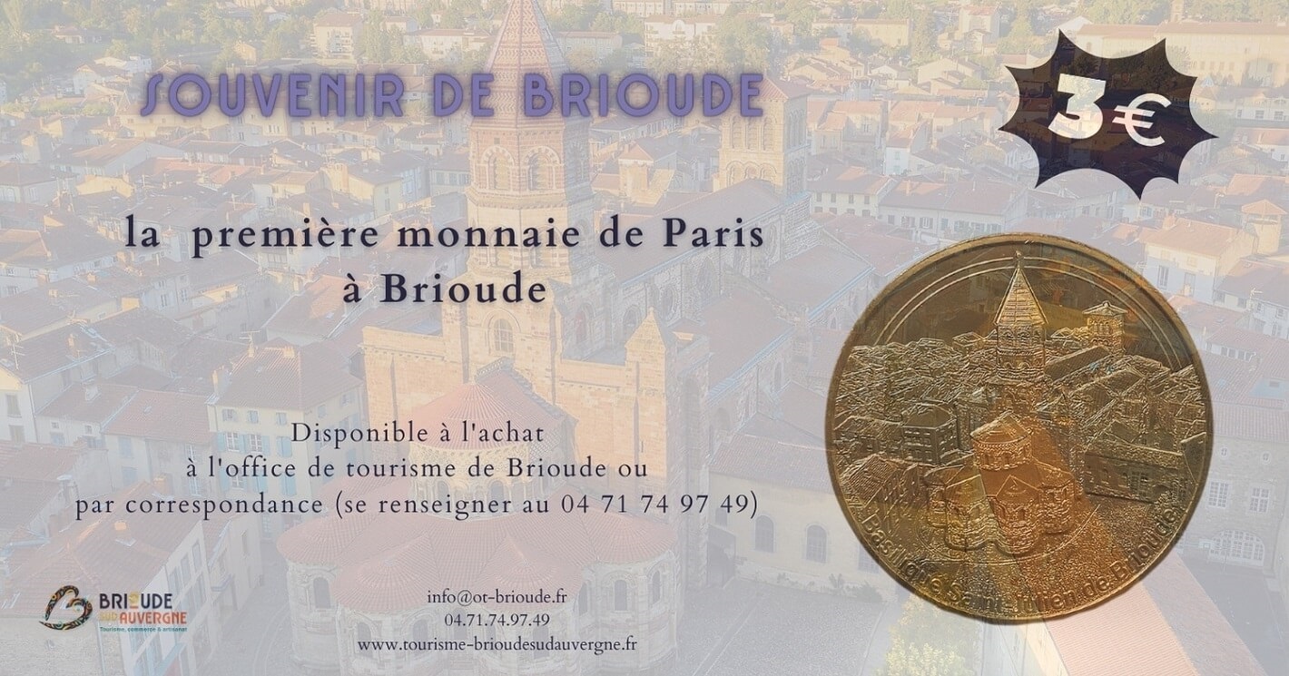 Recuerdo de la Casa de la Moneda de París en Brioude