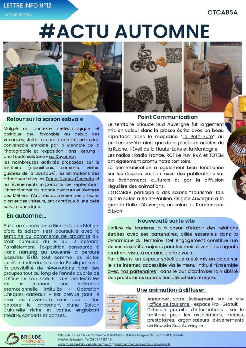 Lettre Information N°12