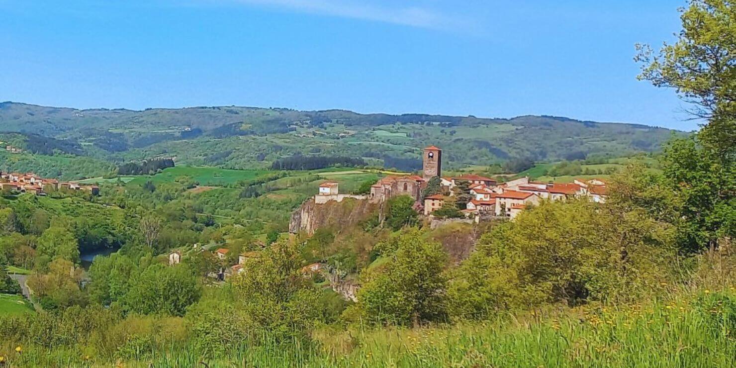 point de vue d'une étape sur la Via-Allier