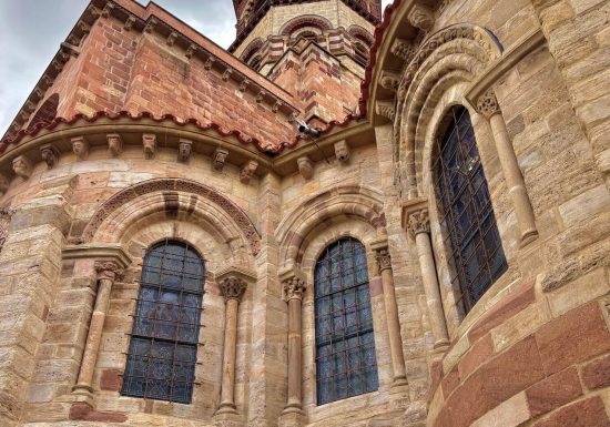 Chloé en visite à la basilique