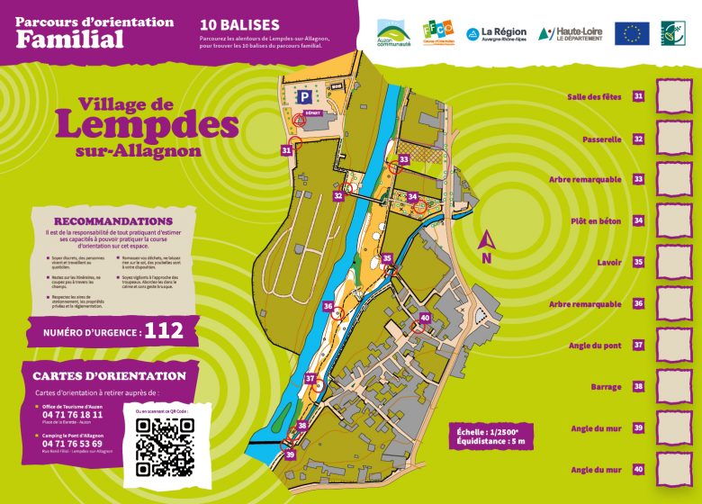 Parcours d’orientation permanent à Lempdes sur Allagnon