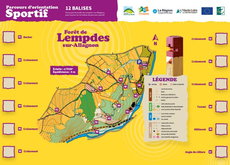 Parcours d’orientation permanent à Lempdes sur Allagnon