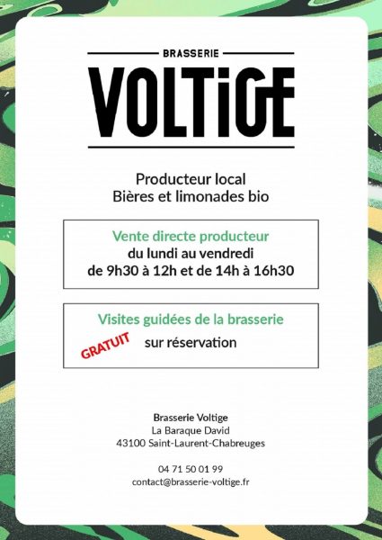Visites guidées de la Brasserie Voltige