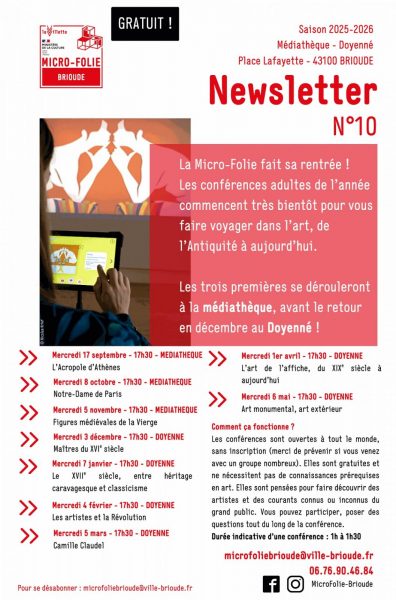 Les conférences « adultes » à la Micro-folie : Les artistes et la Révolution