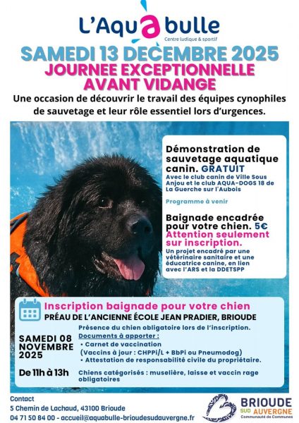 Journée exceptionnelle à l’Aquabulle