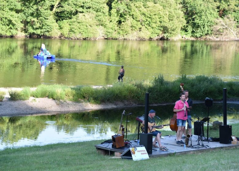 Baignade Surveillée sur la plage de la Bageasse à Vieille-Brioude