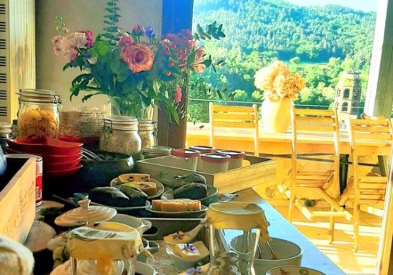 Chez Loutre et  Marmotte . Ici, la nature règne, le clocher veille, la Senouire serpente et les moutons passent, bienvenue à Lavaudieu.