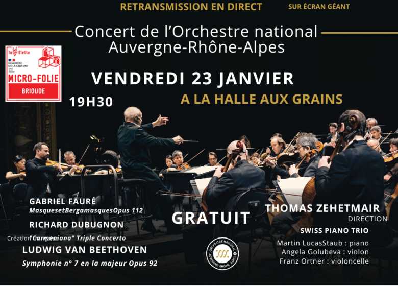 La Micro-Folie de Brioude retransmet en direct un concert de l’Opéra national d’Auvergne
