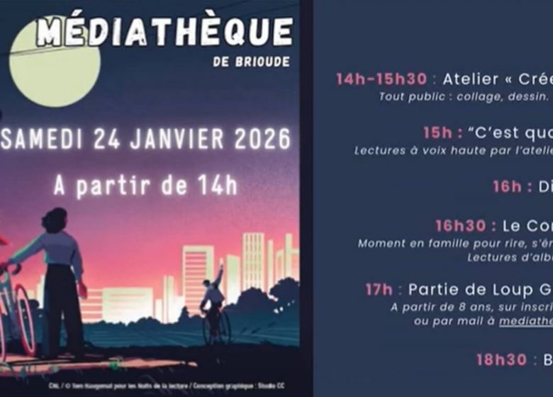 Nuit de la Lecture – Médiathèque de Brioude