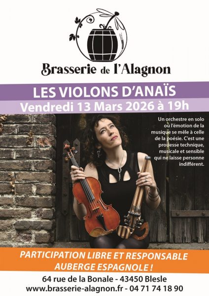 Concert Les Violons d&rsquo;Anaïs