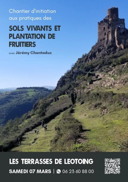 Chantier participatif encadré par Jérémy Chantaduc, Technicien de l’Agriculture du Vivant