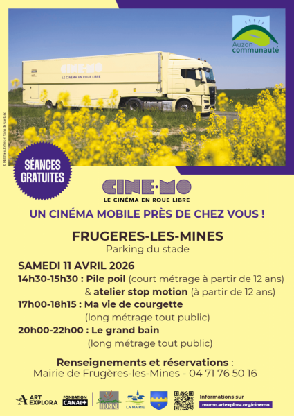 Cinéma mobile à Frugères les Mines