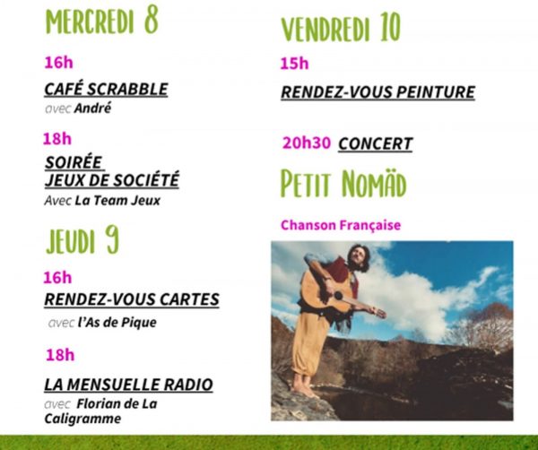 Animations du 8 au 10 avril à La Clef