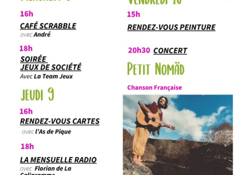 Animations du 8 au 10 avril à La Clef