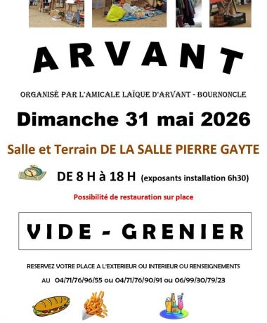 Vide-grenier d&rsquo;Arvant