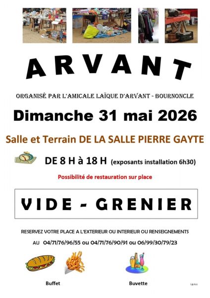 Vide-grenier d&rsquo;Arvant