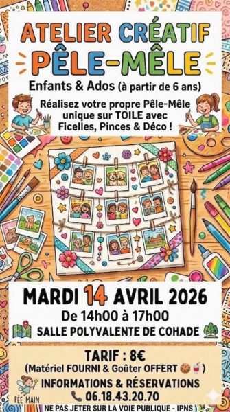 Atelier créatif Pêle-Mêle