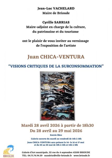 Maison de Mandrin Juan CHICA-VENTURA – « Visions critiques de la surconsommation »
