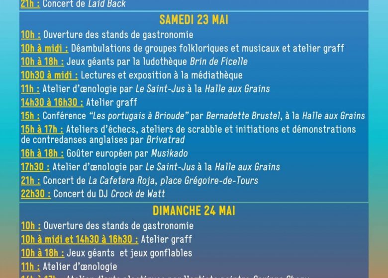 L&rsquo;Europe s&rsquo;invite à Brioude