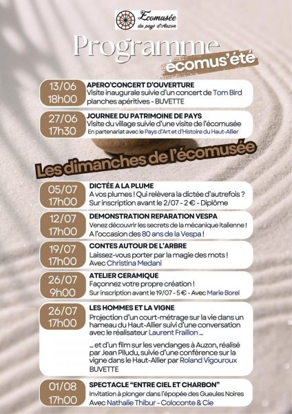 Programme ecomus&rsquo;été
