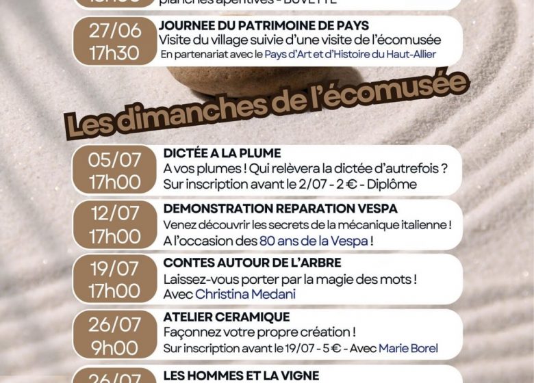 Programme ecomus&rsquo;été