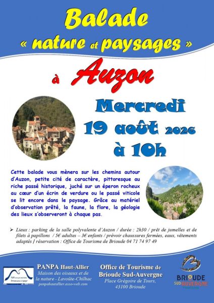 Balade nature et paysages à Auzon