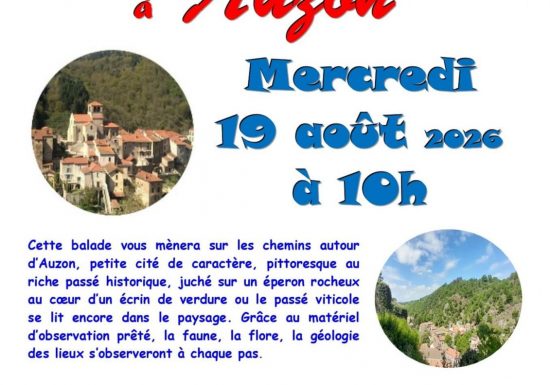 Balade nature et paysages à Auzon
