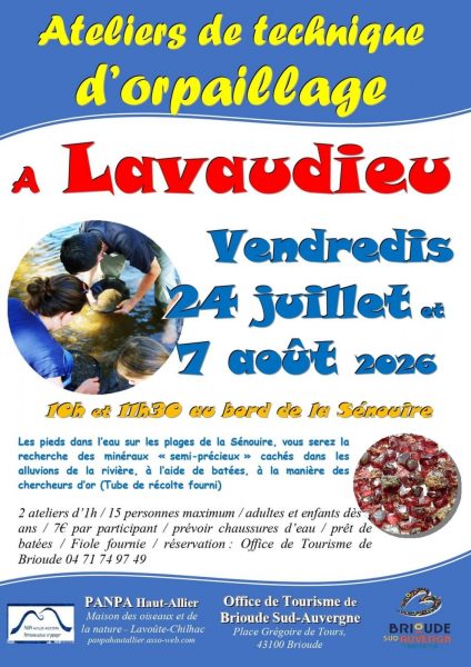 Ateliers de technique d&rsquo;orpaillage