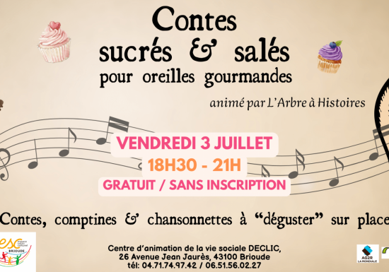 DECLIC d&rsquo;été – Contes sucrés et salés pour oreilles gourmandes