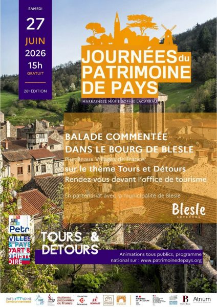 Balade commentée de Blesle lors des Journées du patrimoine de pays