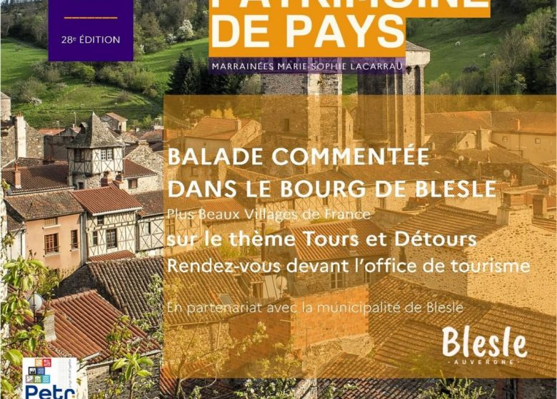 Balade commentée de Blesle lors des Journées du patrimoine de pays