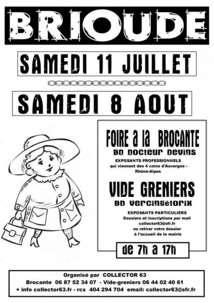 Brocante et vide-greniers d&rsquo;été
