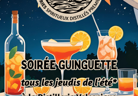 Guinguette estivale à la Distillerie Volcanique