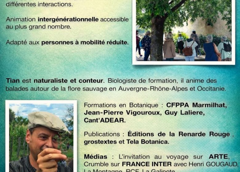 Les balades botaniques de Tian