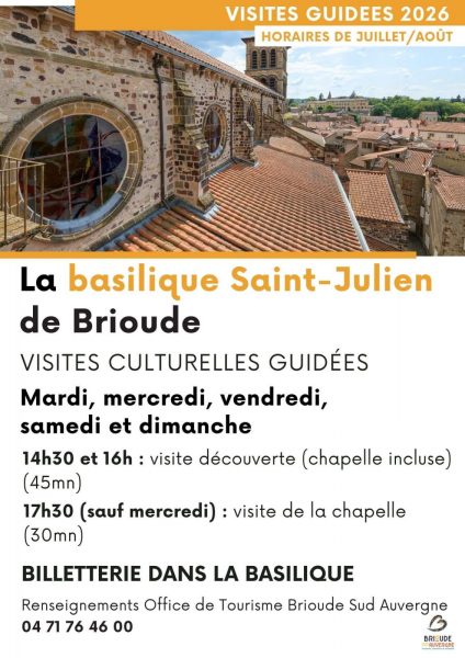Visites guidées pour les individuels de la Basilique Saint Julien