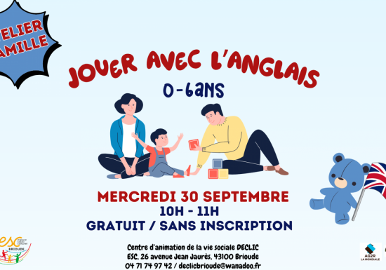 Jouons avec l&rsquo;anglais (0-6 ans)