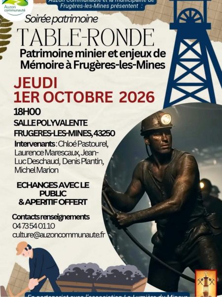 Table-ronde Patrimoine minier et enjeux de Mémoire