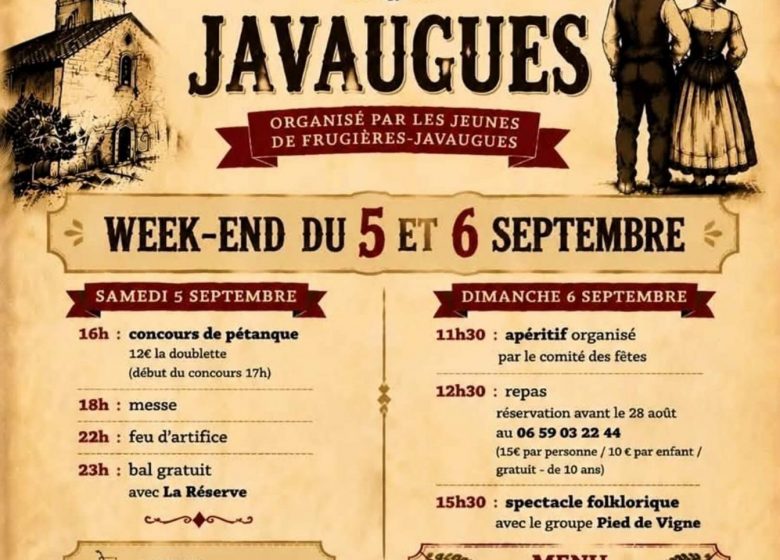 Fête patronale de Javaugues