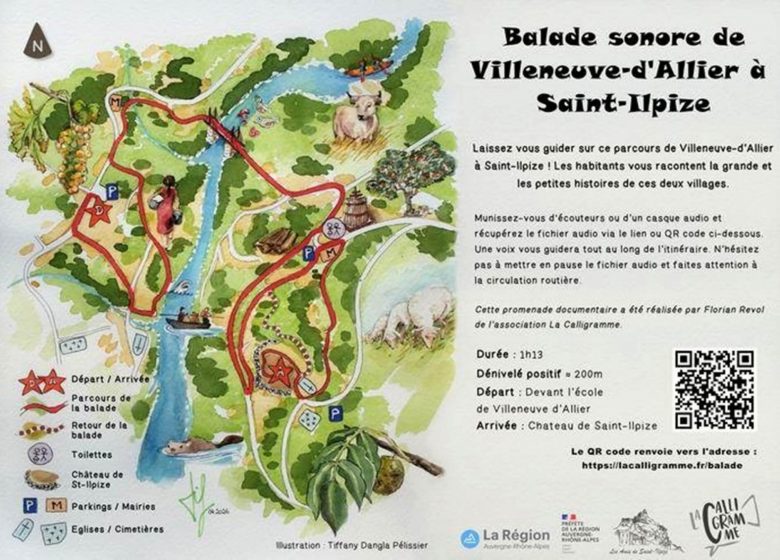 Balade sonore de Villeneuve d&rsquo;Allier à Saint-Ilpze