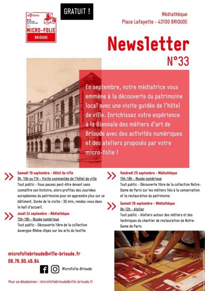 Ateliers et activités numériques