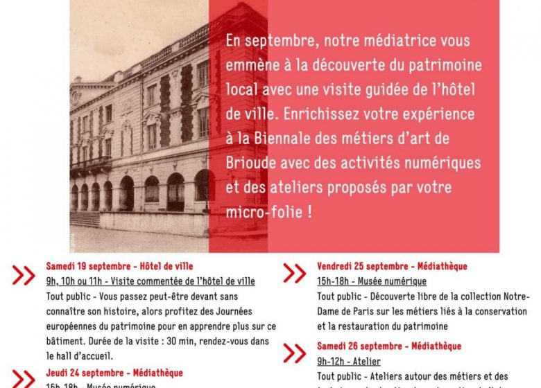 Ateliers et activités numériques
