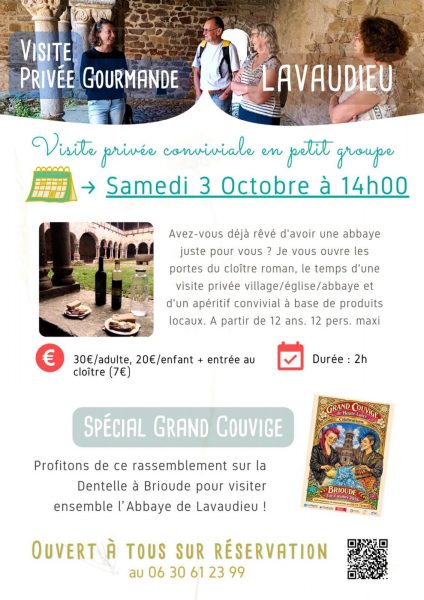 Visite privée gourmande Lavaudieu