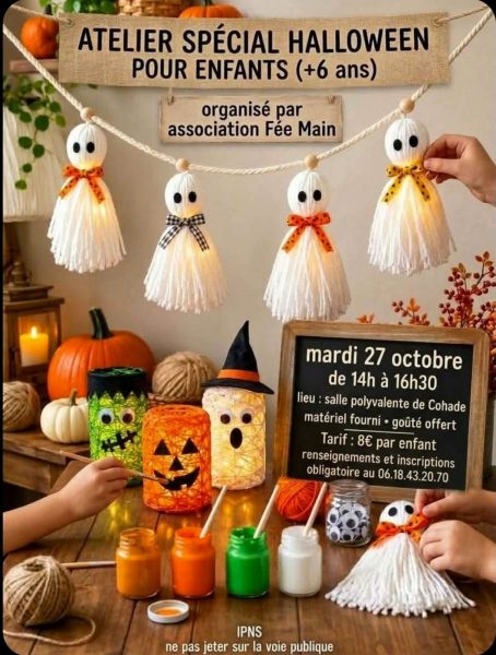Atelier spécial Halloween pour enfants