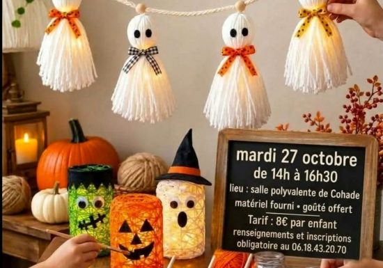 Atelier spécial Halloween pour enfants