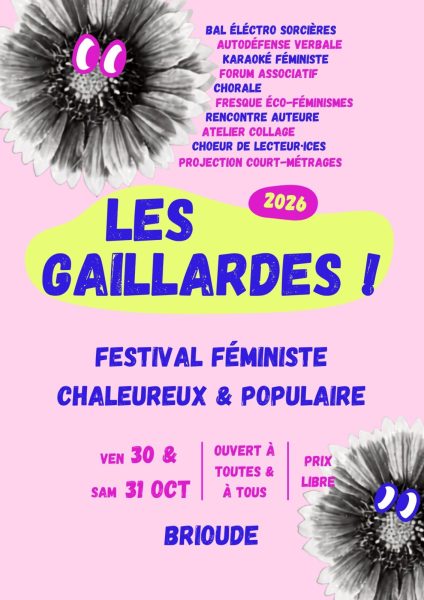 Les Gaillardes ! Festival féministe, chaleureux et populaire